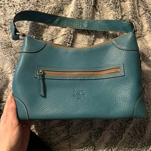 Dooney and Bourke shoulder bag. Used and loved. Teal blue.